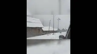 Dangerous Car Drive Part 1 in Snowfall at Sonamarg Kashmir #shorts #trending #viral #manikemove