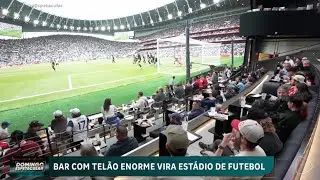Bar tecnológico vira estádio de futebol nos EUA