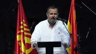 Mitin del secretario pol&iacute;tico del PCPV Camp de Morvedre-Sagunt en la Fiesta del PCPV