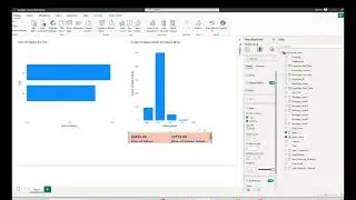 PowerBi Histogram using stacked column chart