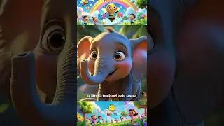 Little Elephant Parade 🐘 | Fun Jungle Song for Kids | BeePin-Bee Shorts #kidssongs   #newyoutuber
