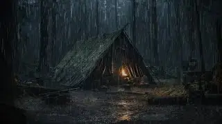24X7 Rain Sounds For Sleep- 99% Instantly Fall Asleep With Rain And Thunder Sound At Night mountain: