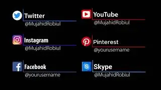 Create Social Media Lower Thirds in adobe after effects | After effects Tutorial