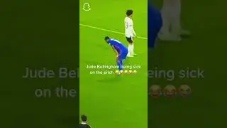 Jude bellingham vomiting in the pitch 😂 #england #foryou #football #shorts #bellingham #dortmund