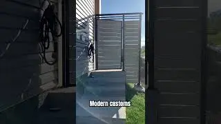 #gate #modernart #moderndesign  #woodworking #metalwork #custombuild #canada