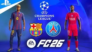 Дембеле vs Ламин Ямал | Геймплей FC 26 &laquo;Барселона&raquo; &mdash; &laquo;ПСЖ&raquo; &mdash; финал Лиги чемпионов УЕФА