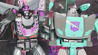 New transformers rodimus prime and sideswipe shattered glass on display sdcc 2023