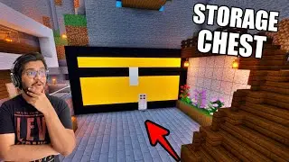 BUILDING BIGGEST CHEST IN MINECRAFT | AARVAD AGAIN