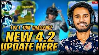 🔴 1v1 TDM LIVE ROOM & NEW 4.2 UPDATE 🔥| BGMI LIVE | PUBG MOBILE #bgmi #bgmilive #pubgm #shortsfeed