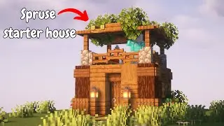 Minecraft Spruce Starter House Idea &ndash; Easy & Aesthetic!