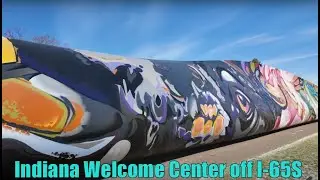 Looking at the Indiana Welcome Center off I 65S #views #welcomecenter #walkingaround #indiana