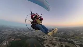 What Its Like Filming While Paramotoring