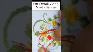 Easy Hand Embroidery, Lazy Dazy Tanka,  Moti Tanka #shahnazakhtarvlog #shorts  #embroidery #shorts