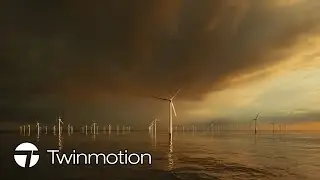 Wind farm turbines 3D Render in Twinmotion 2022 #2