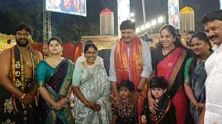 #TNews M.D.Santosh Kumar Grand Entry | Minister Talasani Srinivas Yadav Ayyappa Maha Padi Pooja 2023