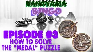 How To Solve Hanayama MEDAL Puzzle - Hanayama Bingo #3