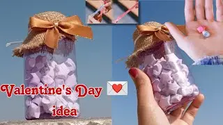 Valentine's day gift idea| Paper star jar |Hidden love paper stars