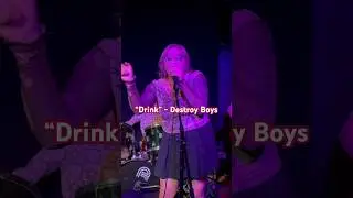 &ldquo;Drink&rdquo; by Destroy Boys cover 💖 #destroyboys #coversong #cover #liveperformance #queercore