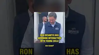 DeSantis has MOST AWKWARD interaction with young child