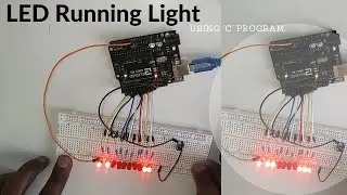 Arduino Project | LED running light with 3 different patterns by using Arduino UNO