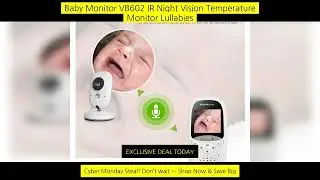 Baby Monitor Vb602 Ir Night Vision Temperature Monitor Lullabies Intercom Vox
