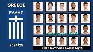 Greece National Football Team Squad ||Player for UEFA Nations league 2024/25 ||Ballworld