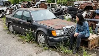 ASMR Car Restoration Full Rebuild of Black Mercedes-Benz W124 500E 1992 from new