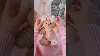 Dressing up my Get a Hug Bear 💕🧸#haul #musthave #getahug #unboxing #pink #aesthetic #roomdecor