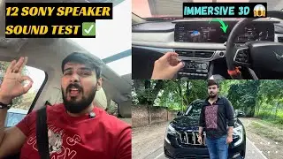 Mahindra Xuv700 Music System 😍 12 Sony Speakers3D Sound test ✅ || 🎧  #mahindraxuv700