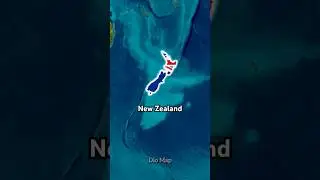 Flag Map of New Zealand