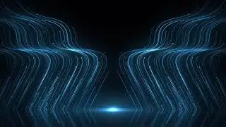 blue wave Particle Lines Background