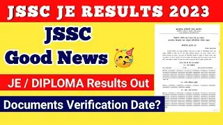 JSSC JE Results 2023 | JSSC Diploma Results Out 2023 | JSSC Junior Engineer Results | JSSC