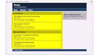 HTML5 Tutorial For Beginners - 6 of 6 - CSS Page Layout