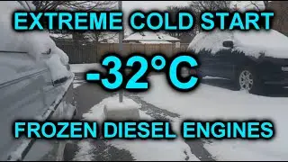Extreme DIESEL cold start compilation | -32*C | s.2 ep.32 | Запуск дизельного двигателя в мороз -32