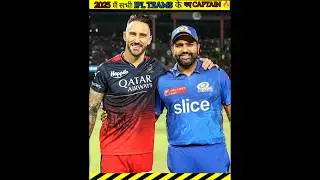 IPL 2025 MEIN SABHI TEAMS KE CAPTAIN 🔥#shorts