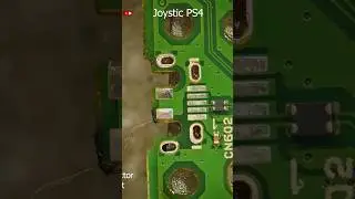 Замена сломанного порта зарядки джойстика PS4 #ремонт #микропайка #ps4