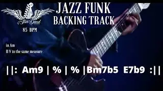 Backing Track Jazz Funk in Am  85 BPM