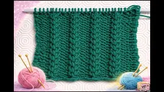 Treccia Francese ai Ferri 🧶Facile ed Elegante/Punto a Rilievo
