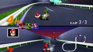 Mario Kart 64: Flower Cup Extra - Toad's Turnpike, 30th April 2010 Attempt #2