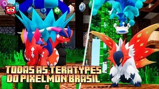 ALL TERATYPE FORMS IN PIXELMON | GEN 9 UPDATE MINECRAFT PIXELMON BRAZIL