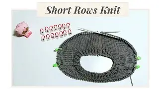 How to Short rows knit 03 I Knitting Tutorial I Chi tiết đan dòng ngắn cho áo có cầu vai.