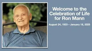 Celebration of Life for Ron Mann - Live Stream