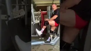 FreeMotion Epic leg press. Garage training.
