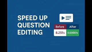 Improve Question Editing Speed in LearnDash [No Audio]