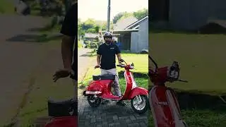 VESPA PTS SMALLFRAME ELECTRIC ⚡️⚡️  #vespalistrik #konversi #motorlistrik #vespaindonesia #vespapts