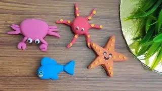 Sea animals  || clayart || claycraft || diy || art