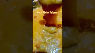 STICKY KALAMAY SITUATION! #shorts #asmr #kalamay #food #glutinousrice #coconutmilk #peanuts #recipes