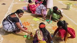 Rangoli Competition for Parents at Rainbow