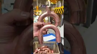 Forming A Copper Tee Y Branch Joint Pipe #hvac #plumbing