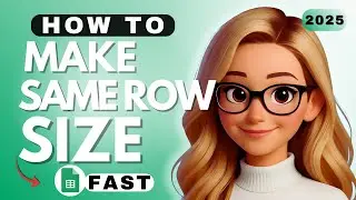 How to Make Rows the Same Size in Google Sheets